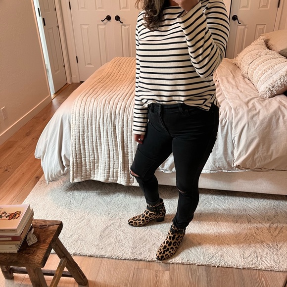 Saint Laurent whyatt Jodhopur boot in leopard print hair calf size 35.5 - Picture 7 of 10